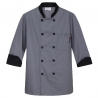 grey chef coat 